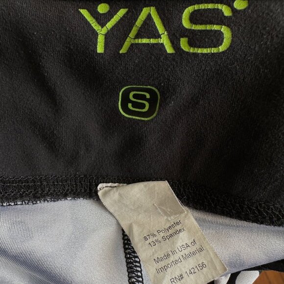 VTG Yas Size Small Black White Skull Leggings - Picture 8 of 8